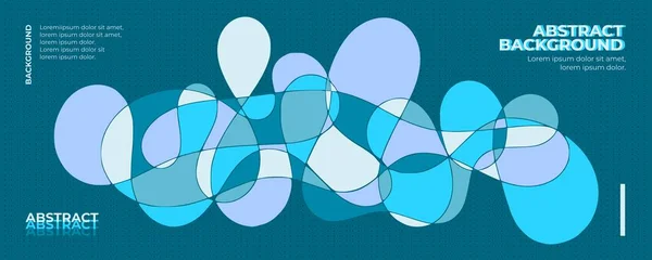 Vecteur Abstrait Fond Géométrique Bleu — Image vectorielle