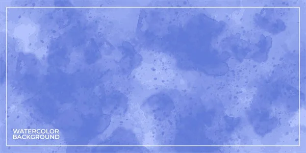 Azul Abstrato Vetor Fundo Aquarela —  Vetores de Stock