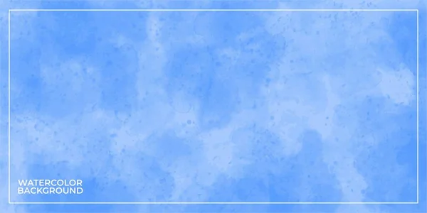 青い水彩背景ベクトル — ストックベクタ