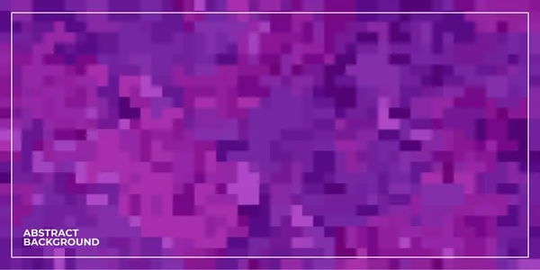 Фіолетовий Абстрактний Геометричний Піксельний Квадратний Мозаїчний Фон — стоковий вектор