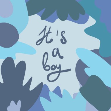 bebek, tasarım, parti, kart, illüstrasyon, yeni, cinsiyet, erkek