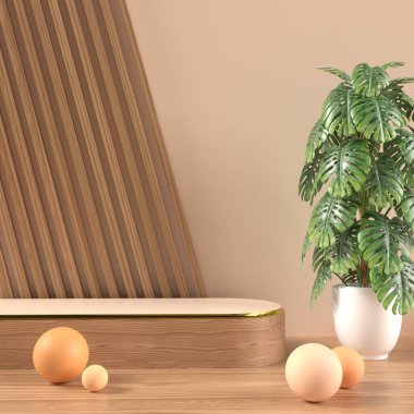 Ürün satışı için 3D podyum, model ürün