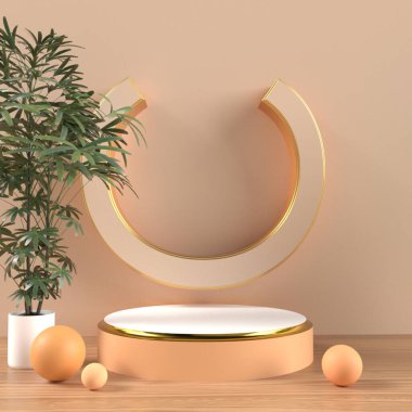 Ürün satışı için 3D podyum, model ürün