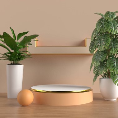Ürün satışı için 3D podyum, model ürün