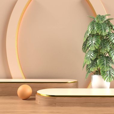 Ürün satışı için 3D podyum, model ürün
