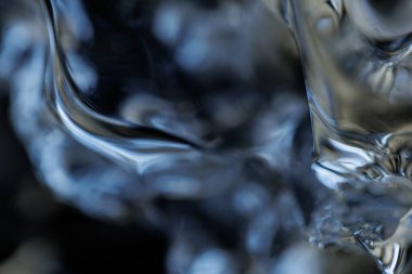 Yakın plan fütüristik su detayları soğuk