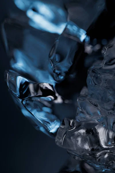 Kapalı Makro Görünümlü Soğuk Buz — Stok fotoğraf