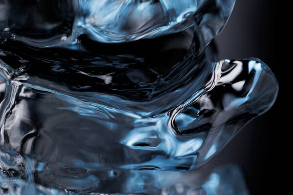 Крупный план льда абстрактный макроводный фон