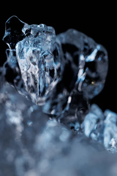 氷の閉じ込め抽象的なマクロの水の背景 — ストック写真