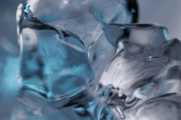 凍った水が抽象的なマクロな氷の背景を塞ぐ — ストック写真