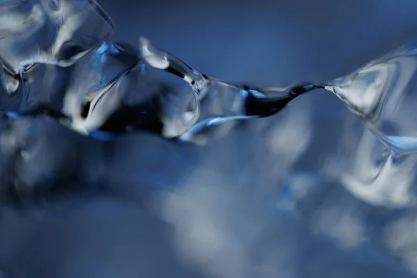Frio Detalhes Água Futuristas Closeup — Fotografia de Stock