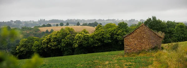 Panoramic Landscape Countryside Aveyron France — Stock Photo, Image