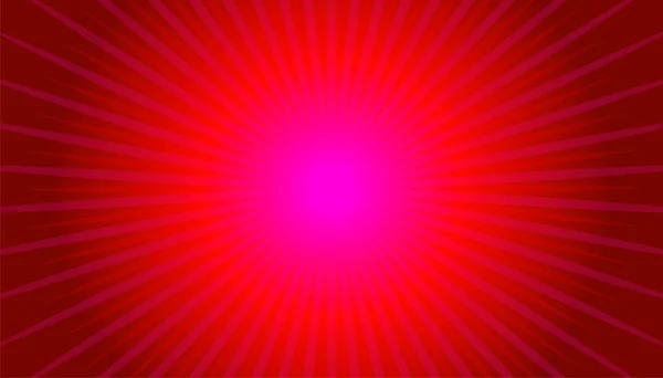 Κόκκινο Λάβαρο Ηλιακή Έκρηξη Φόντο Ακτίνες Σχέδιο Ηλιακής Έκρηξης Καλοκαιρινό — Διανυσματικό Αρχείο