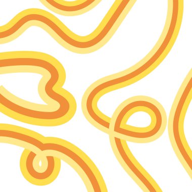 Makarna soyut kare geometrik afişi. Çizgileri olan makarna arkaplanı. Vektör illüstrasyonu, çerçeve