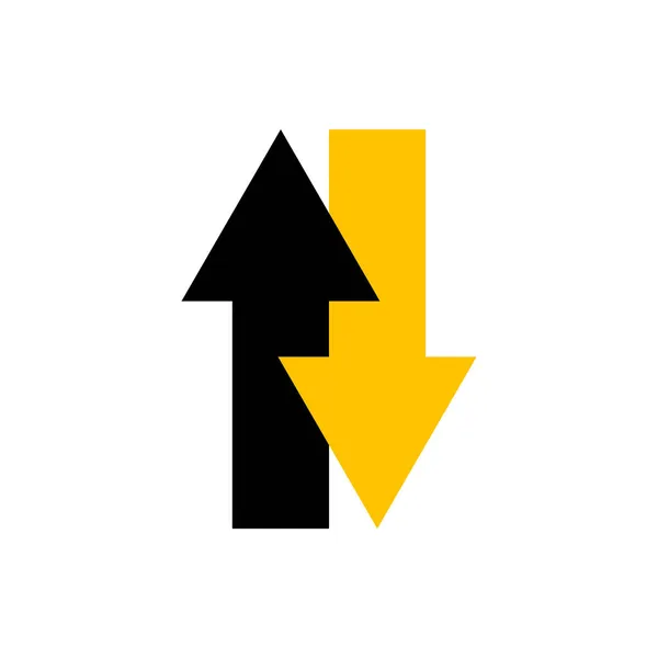 Arrows Opposition Sign Conflict Icon Vector Business Logo — Stock Vector