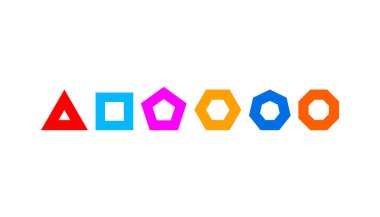 Dönüşüm sembolü. Geometrik soyut şekiller. Basit bir iş logosu. Simgeyi dönüştür