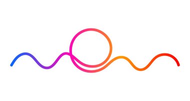 Asgari güneş ve deniz logosu. El çizimi güneş ve dalga ikonu. Seyahat işareti, çizim. Devamlı bir manzara çizgisi. Minimalist tatil beldesi sembolü