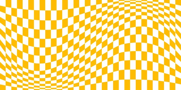 Vlajková Optická Iluze Pokřivená Šachovnice Kontrolované Abstraktní Pozadí Operační Umění — Stockový vektor