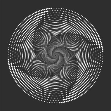 Girdap ögesi, geometrik yarım ton deseni