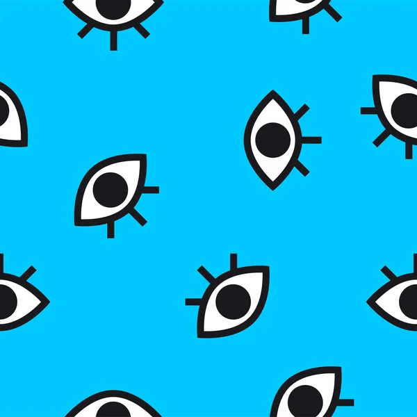 Очі Безшовний Візерунок Друку Одягу Текстилю Векторна Ілюстрація Краси Жіночими — стоковий вектор