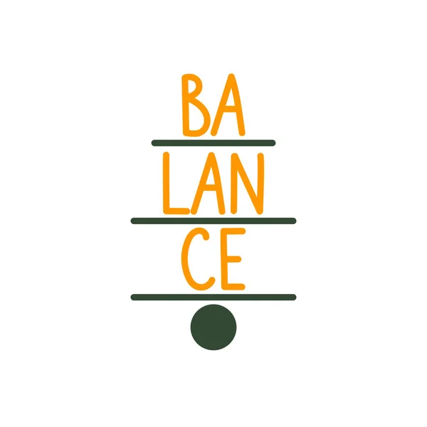 Equilibrio Entrenamiento Vida Logo Del Mentor Concepto Armonía Icono Equilibrio — Vector de stock