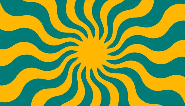 Banner Retro Com Sol Raios Estilo Anos Sunburst Fundo Verão — Vetor de Stock