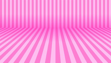 Soyut geometrik oda, podyum, sahne. Vektör illüstrasyonu, model