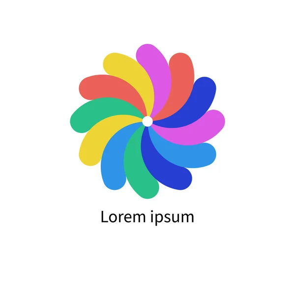 Логотип Красоты Икона Цветов Цветочный Графический Дизайн Креативный Цветок Векторная — стоковый вектор