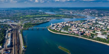 irkutsk city view panorama angara russia