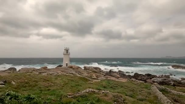 Leuchtturm Der Küste — Stockvideo