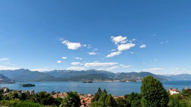 landscape with lake and mountains from Stresa