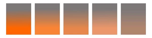 Poster, afişler, el ilanları, web, masaüstü, mobil duvar kağıtları için dereceli arka plan. Gri ve turuncu eğimli arka plan koleksiyonu. Pürüzsüz ve bulanık renk gradyanı.