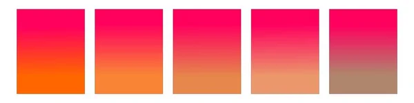 Poster, afişler, el ilanları, web, masaüstü, mobil duvar kağıtları için dereceli arka plan. Pembe ve turuncu arkaplan koleksiyonu. Pürüzsüz ve bulanık renk gradyanı.