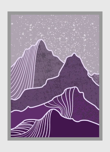 Paysage Montagne Abstrait Fond Paysage Naturel — Image vectorielle