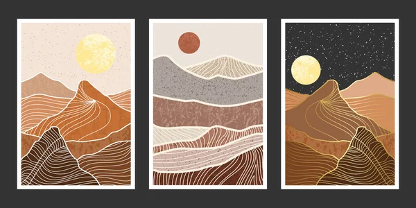 Soyut dağ resmi, soyut arkaplan, Premium Vektör