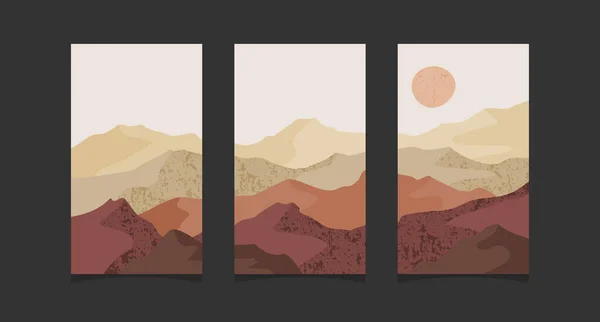 Soyut dağ resmi, soyut arkaplan, Premium Vektör