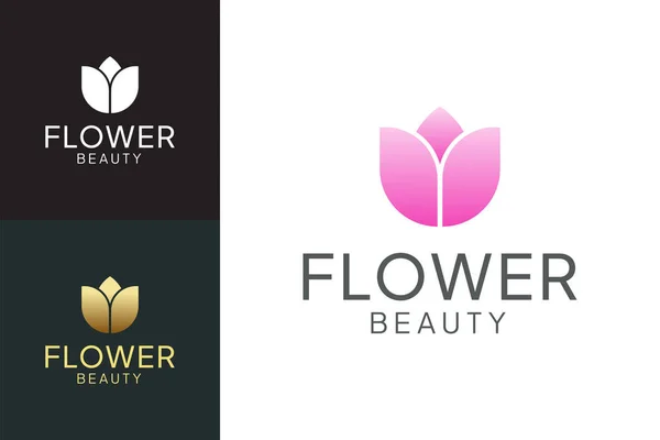 Minimalist Çiçek Logo Vektörü