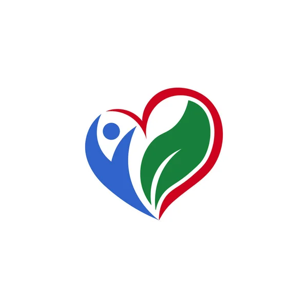 Aşk sağlığı, sağlık logosu sembolü. Logo Şablon Tasarımı