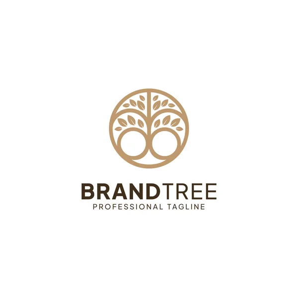 Creative Tree Logo Design Vector — Stock Vector