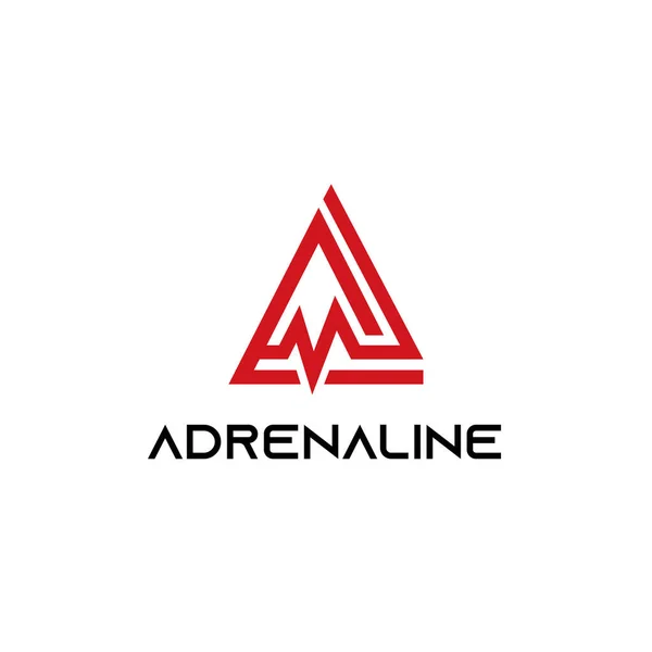 Adrenalin Logosu - Latter A Logo Vektörü