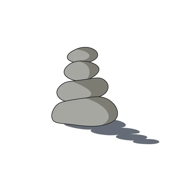 Zen Taşı Vektör İllüstrasyon EPS