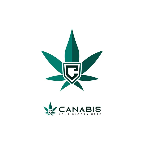 Modern Harf C Kenevir logo vektör tasarımı