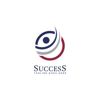 Doğrusal Soyut Logo Başarı Simgesi