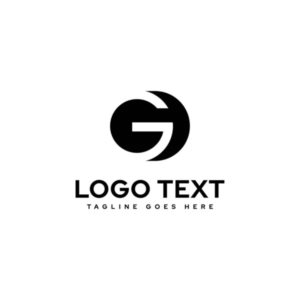 Simple Shadow Logo Letter Vector — Stockvektor