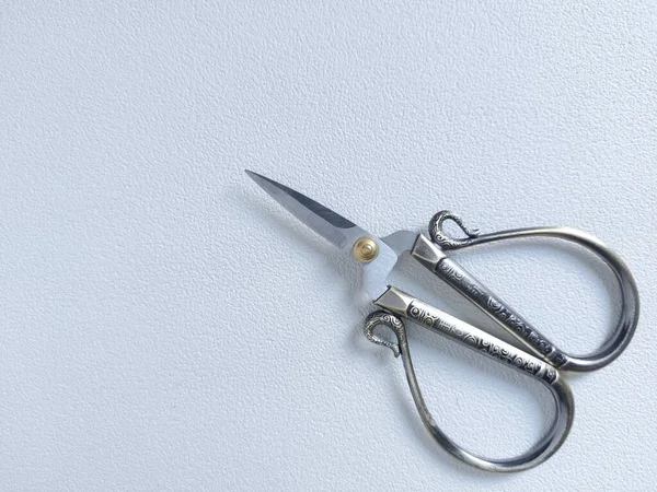 Vintage Sewing Scissors Isolated Background White — Stock Photo, Image