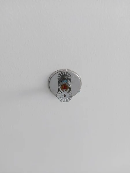 Stainless Steel Fire Sprinkler Fire Protection System Hotel Smoke Alarm — Stock Photo, Image