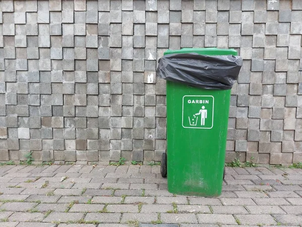 Garbin Garbage Bin Trash Can Dustbin Waste Container Trolley Waste — Stock Photo, Image