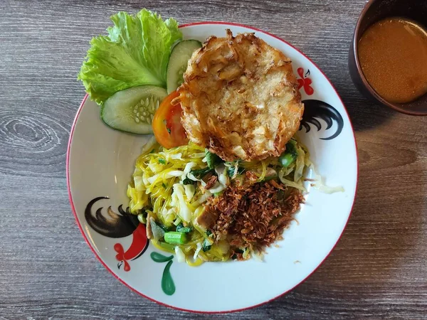 Indonesian Traditional Food Bogor City Named Mie Glosor Bogor Served — Stock Photo, Image