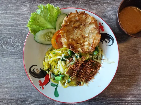 Indonesian Traditional Food Bogor City Named Mie Glosor Bogor Served — Stock Photo, Image