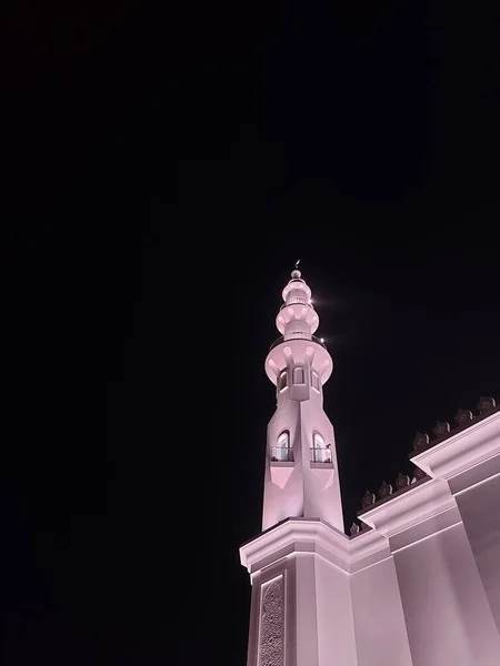 Bogor Indonesia Απριλίου 2020 Masjid Thohir Ένα Υπέροχο Λευκό Τζαμί — Φωτογραφία Αρχείου